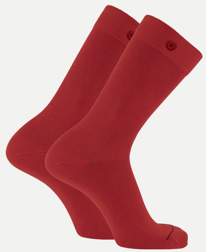 Chromo Socks in Burgundy Cotton