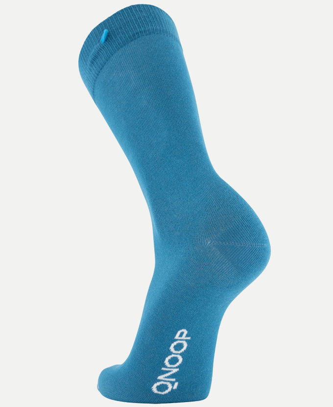 4 Pack Bundle - Solid Socks- Sea Blue - QNOOP